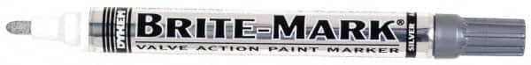 Dykem - Silver Oil-Based Paint Marker - Medium Tip, Oil Based - Caliber Tooling