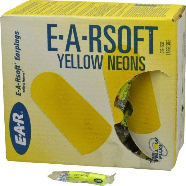 3M - Disposable, Uncorded, 33 dB Earplugs - Yellow, 200 Pairs - Caliber Tooling