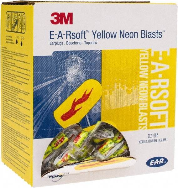 3M - Disposable, Uncorded, 33 dB Earplugs - Yellow, 200 Pairs - Caliber Tooling