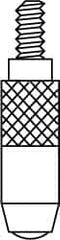 SPI - #4-48 Thread, Feeler (Spherical) Drop Indicator Contact Point - Caliber Tooling
