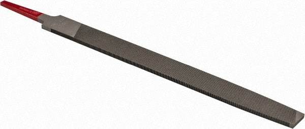 Simonds File - 8" Long, Second Cut, Mill American-Pattern File - Single Cut, Tang - Caliber Tooling