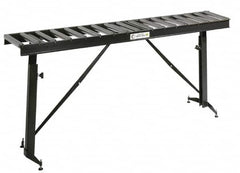 HTC - 66 Inch Long x 43-1/2 Inch High Portable Folding Conveyor - 500 Lbs. Limit, with 17 and 13 Inch Wide Rollers - Caliber Tooling