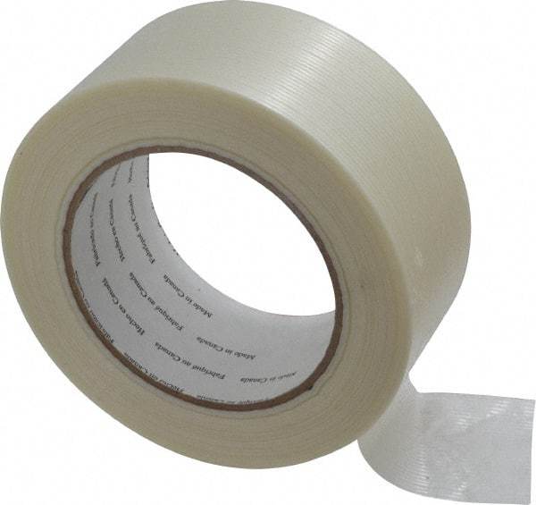 3M - 2" x 60 Yd Clear Rubber Adhesive Packaging Tape - Polypropylene Film Backing, 4 mil Thick, 100 Lb Tensile Strength, Series 8934 - Caliber Tooling