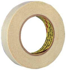 3M - 60 Yd Long x 1-1/2" Wide, Series 361, White Silicone Glass Cloth Tape - 7.5 mil Thick, 182 Lb/In Tensile Strength - Caliber Tooling