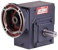 Morse - 3 Centerline Distance, 20:1, 88 RPM Output, 3/4 Input Horsepower, 468 Lbs. Max Torque, Speed Reducer - 1-1/4" Shaft Diam, Single Shaft Left, 5/8" Bore, 8-1/2" Long x 5-1/2" Wide x 8.88" High, 56C NEMA, 156 In/Lb. Min Torque - Caliber Tooling