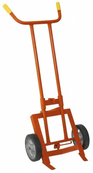 Wesco Industrial Products - 1,000 Lb Load Capacity, 55 Gal Drum Hand Truck - 24-1/2" Wide x 62" High, 2 Wheels - Caliber Tooling