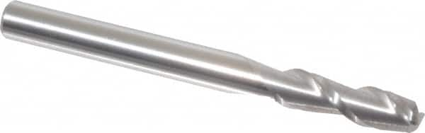 Accupro - 3/16", 2 Flute, Single End, Solid Carbide, 0.045" Corner Radius End Mill - 2" OAL, 40° Helix, Right Hand Flute, 5/8" LOC, Right Hand Cut - Caliber Tooling