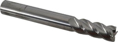 Accupro - 3/4", 4 Flute, Single End, Solid Carbide, 0.02" Corner Radius End Mill - 6" OAL, 40° Helix, Right Hand Flute, 2" LOC, Right Hand Cut - Caliber Tooling