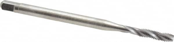 Kennametal - M3x0.50 Metric Coarse 3 Flute 6H Modified Bottoming Spiral Flute Tap - Vanadium High Speed Steel, Nitride Finish, 2.21" OAL, Right Hand Flute, Right Hand Thread, D3, Series EM-ALS - Caliber Tooling