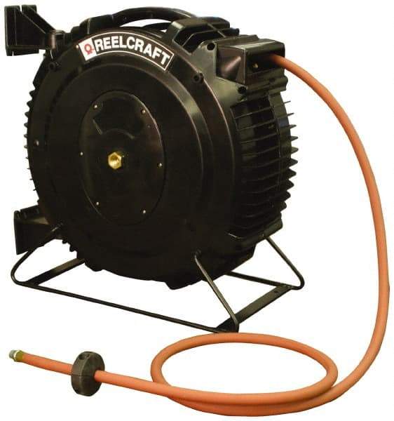 Reelcraft - 50' Spring Retractable Hose Reel - 232 psi, Hose Included - Caliber Tooling