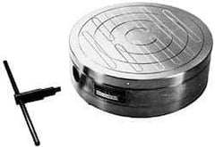 Suburban Tool - Fine Pole Round Permanent Magnetic Rotary Chuck - 7-3/4" Wide x 2-15/16" High, Ceramic - Caliber Tooling
