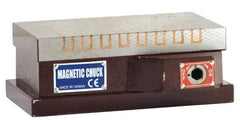 Value Collection - Standard Pole Rectangular Permanent Magnetic Block Chuck - 24" Long x 8" Wide x 2.874" High - Caliber Tooling