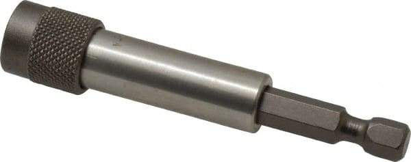 Apex - 1/4" Hex Drive 2-29/32" OAL Hex Bit Holder Bit - 1/4" Hex, Steel - Caliber Tooling