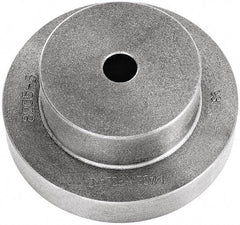 Bison - Adapter Back Plate for 12-1/2" Diam Self Centering Lathe Chucks - 1.97" Through Hole Diam, 6.77mm ID, 12.3" OD, 1.26" Flange Height, Cast Iron - Caliber Tooling