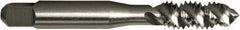 Vermont Tap & Die - 3/8-16 UNC 3 Flute 2/3B Plug Spiral Flute Tap - High Speed Steel, Bright Finish, 2-15/16" OAL, Right Hand Flute, Right Hand Thread, H3, Series 5155 - Caliber Tooling