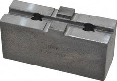 H & R Manufacturing - 8" Chuck Capacity, Tongue & Groove Attachment, Square Soft Lathe Chuck Jaw - Steel, 1-3/4" Btw Mount Hole Ctrs, 3-1/2" Long x 1-1/4" Wide x 1-5/8" High, 5/16" Groove - Caliber Tooling