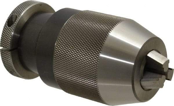 Albrecht - JT6, 1/32 to 1/2" Capacity, Steel Tapered Mount Drill Chuck - Keyless, 2" Sleeve Diam, 3.56" Open Length - Exact Industrial Supply