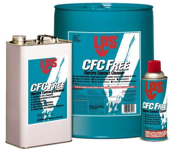 LPS - 55 Gallon Drum Contact Cleaner - 0°F Flash Point, Flammable, Food Grade, Plastic Safe - Caliber Tooling