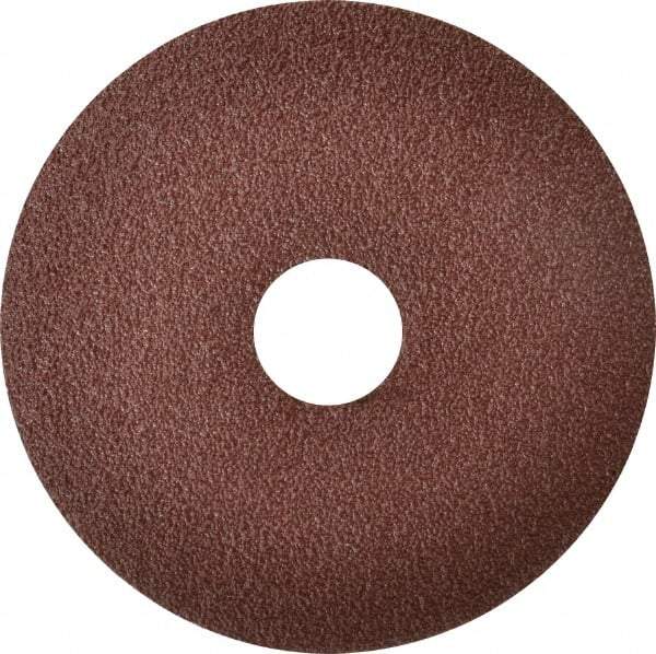 3M - 4" Diam 7/8" Hole 50 Grit Fiber Disc - Coarse Grade, Aluminum Oxide, Series 381C - Caliber Tooling