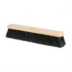 PRO-SOURCE - 18" General Purpose Polypropylene Push Broom - 3" Bristle Length, Plastic Block, Bolt-On Handle Connection, Handle Sold Separately - Caliber Tooling