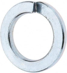 Value Collection - M22, 22.5mm ID, 35.9mm OD, 4mm Thick Split Lock Washer - Grade 8 Spring Steel, Zinc-Plated Finish, 22.5mm Min ID, 23.5mm Max ID - Caliber Tooling