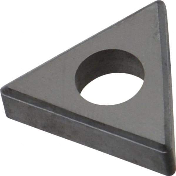 Made in USA - 1/2" Inscribed Circle, Triangle Shim for Indexables - Carbide, 3/16" Thick, ITSN Shim Style, Negative Rake, Left Hand Cut - Caliber Tooling