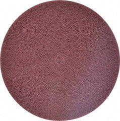 3M - 8" Fine Grade Aluminum Oxide Deburring Disc - 1/2" Center Hole, Arbor Connection, Maroon, 3,000 Max RPM - Caliber Tooling