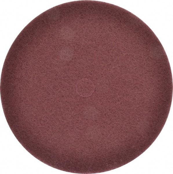 3M - 12" Very Fine Grade Aluminum Oxide Deburring Disc - 1-1/4" Center Hole, Arbor Connection, Maroon, 1,900 Max RPM - Caliber Tooling