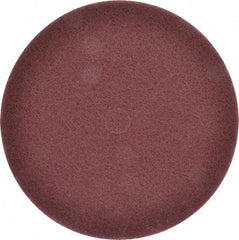 3M - 12" Very Fine Grade Aluminum Oxide Deburring Disc - 1-1/4" Center Hole, Arbor Connection, Maroon, 1,900 Max RPM - Caliber Tooling