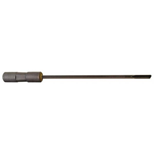 Made in USA - 29/64", 18" Flute Length, 19" Depth of Cut, Carbide-Tipped Shank, Single Flute Gun Drill - Caliber Tooling