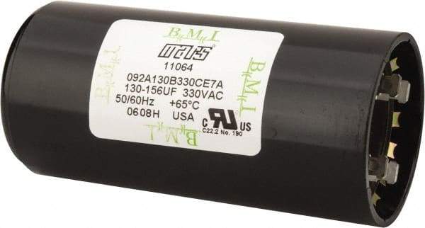 Value Collection - 130-156 Microfarad Motor Capacitor - 330 Volts - Caliber Tooling