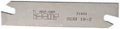 Iscar - 3/4" Blade Height, 1/16" Blade Width, 3.3858" OAL, Right Hand Cut, Double End Indexable Cut-Off Blade - SGIH Blade, Self Grip Series - Caliber Tooling