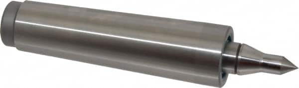 Royal Products - MT4 Taper Shank, 1.231" Head Diam 1,015 Lb Capacity Live Center - 4,500 Max RPM, 5/8" Point Diam, 1-3/8" Point Len, 580 Lb Max Workpc, 5-15/16" OAL, 3/8" Tip Diam, Long Point - Caliber Tooling