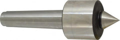 Royal Products - MT4 Taper Shank, 2.45" Head Diam 5,740 Lb Capacity Live Center - 4,500 Max RPM, 2.03" Head Length, 1-1/8" Point Diam, 1-3/16" Point Len, 750 Lb Max Workpc, 7-11/16" OAL, Standard Point - Caliber Tooling