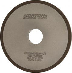 Norton - 6" Diam x 1-1/4" Hole x 1/2" Thick, 220 Grit Surface Grinding Wheel - Diamond, Type 1A1, Very Fine Grade, Resinoid Bond - Caliber Tooling