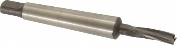 Value Collection - 1/4" Diam, 3 Flutes, Morse Taper Shank, Interchangeable Pilot Counterbore - Caliber Tooling