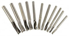 Value Collection - 11 Piece, 3 Flutes, Straight Shank, Interchangeable Pilot Counterbore Set - Caliber Tooling