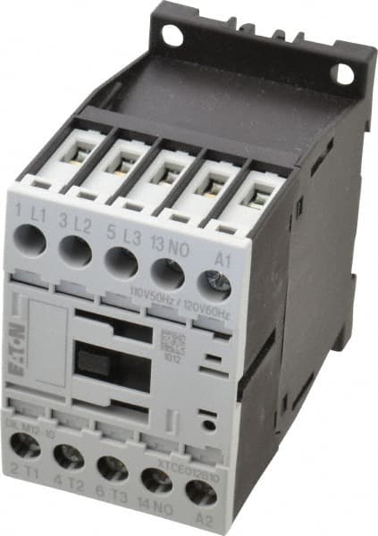 Eaton Cutler-Hammer - 3 Pole, 110 Coil VAC at 50 Hz and 120 Coil VAC at 60 Hz, 20 Amp, Nonreversible Open Enclosure IEC Contactor - Exact Industrial Supply