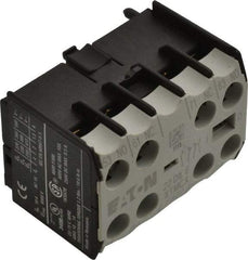 Eaton Cutler-Hammer - 6 to 9 Amp, Contactor Front Mount Auxiliary Contact - For Use with Miniature Contactor and XTRM Miniature Control Relay - Caliber Tooling