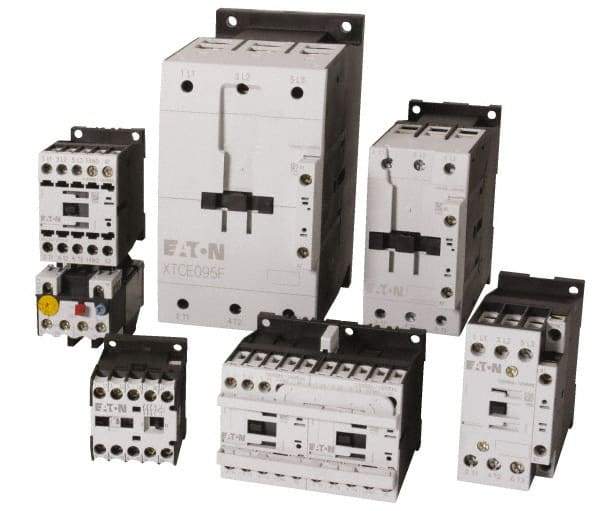 Eaton Cutler-Hammer - 3 Pole, 24 Coil VAC, 88 Amp, Nonreversible Open Enclosure IEC Contactor - 1 Phase hp: 10 at 200 V, 15 at 230 V, 5 at 115 V, 3 Phase hp: 20 at 200 V, 25 at 230 V, 50 at 460 V, 60 at 575 V, 65 Amp Inductive Load Rating Listed - Caliber Tooling