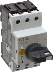 Eaton Cutler-Hammer - 25 Amp, IEC, Open Pushbutton Manual Motor Starter - 45mm Wide x 94mm Deep x 3.6667" High, 15 hp at 480 V, 20 hp at 600 V & 7-1/2 hp at 240 V, CE Approved, CSA Certified, DIN VDE, EN/IEC, UL 508 Type E Compliant & UL Listed - Caliber Tooling