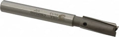 Made in USA - 1/2" Diam, 7/16" Shank, Diam, 3 Flutes, Straight Shank, Interchangeable Pilot Counterbore - Caliber Tooling