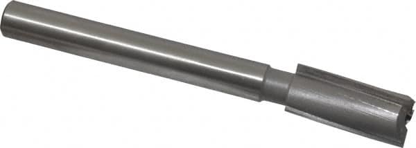 Made in USA - 23/32" Diam, 1/2" Shank, Diam, 3 Flutes, Straight Shank, Interchangeable Pilot Counterbore - Caliber Tooling