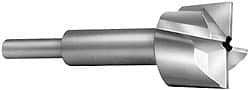 Made in USA - 27/32" Diam, 1/4" Shank, Diam, 4 Flutes, Straight Shank, Interchangeable Pilot Counterbore - Caliber Tooling