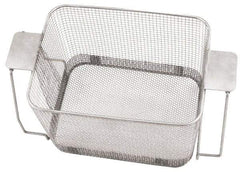 CREST ULTRASONIC - Stainless Steel Parts Washer Basket - 177.8mm High x 215.9mm Wide x 11" Long, Use with Ultrasonic Cleaners - Caliber Tooling