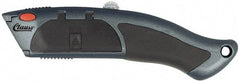 Clauss - Retractable Utility Knife - 2-1/4" Blade, Gray Zinc Oxide Handle, 10 Blades Included - Caliber Tooling