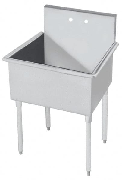 Eagle MHC - 36" Long x 24" Wide Inside, 1 Compartment, Stainless Steel Stainless Steel Scullery Sink - 16 Gauge, 39" Long x 27-1/2" Wide x 42" High Outside, 14" Deep - Caliber Tooling