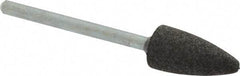 Cratex - 3/8" Max Diam x 3/4" Thick, Shape Code B52, Rubberized Point - Medium Grade, Aluminum Oxide, Mounted - Caliber Tooling