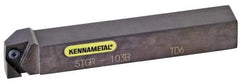 Kennametal - STG, Right Hand, Indexable Grooving Tool Holder - T20G Insert Compatibility, 3/8" Shank Height, 3/8" Shank Width, 6" OAL - Caliber Tooling