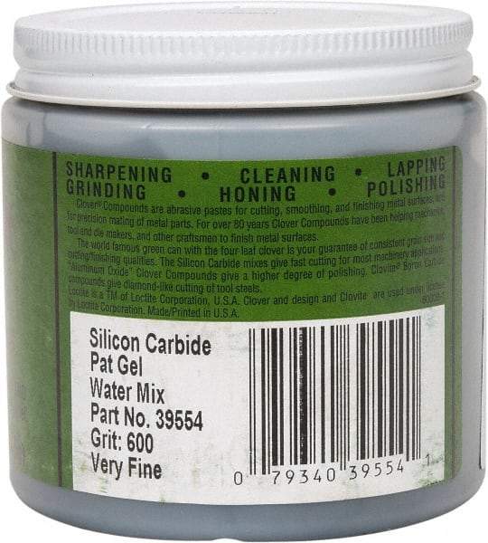 Loctite - 1 Lb Water Soluble Compound - Compound Grade Super Fine, 600 Grit, Black & Gray, Use on General Purpose - Caliber Tooling